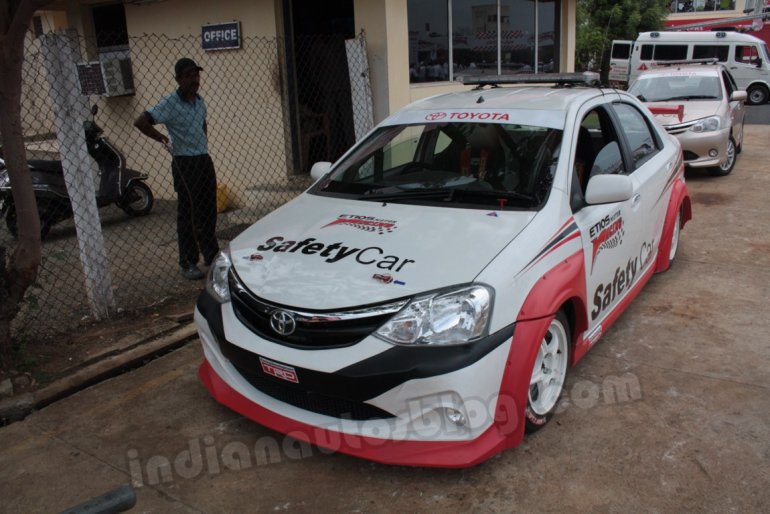 Toyota Etios Motor Racing safety car front