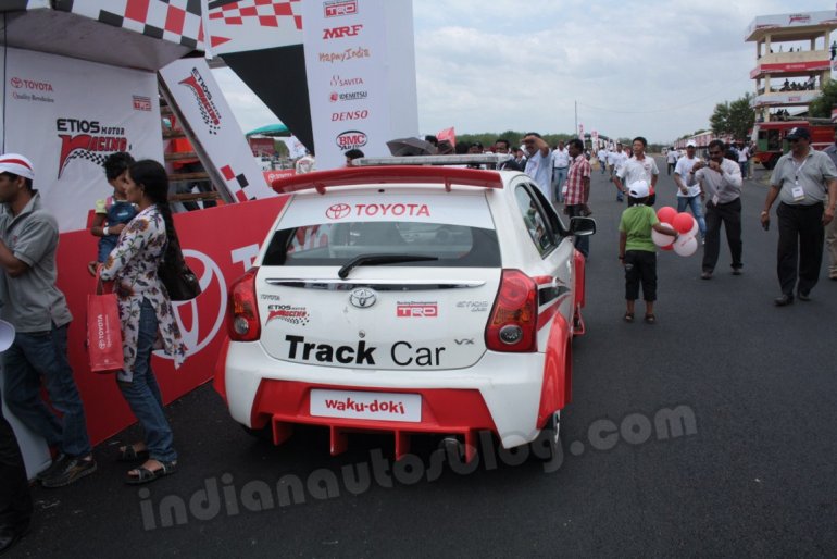 Toyota Etios Motor Racing - Liva Track Car rear view