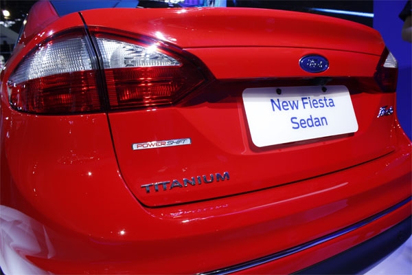 2013 Ford Fiesta sedan facelift rear