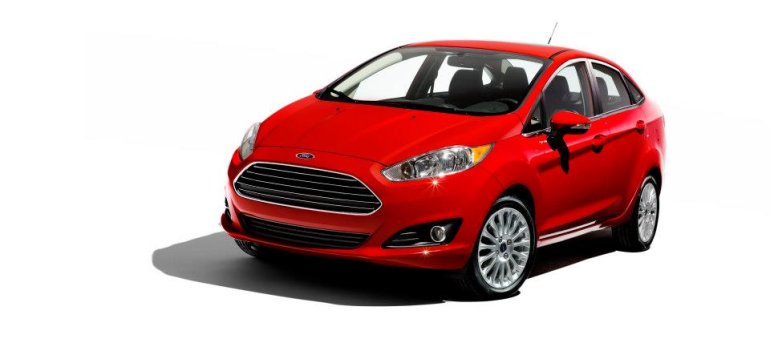 2013 Ford Fiesta sedan facelift front three quarters