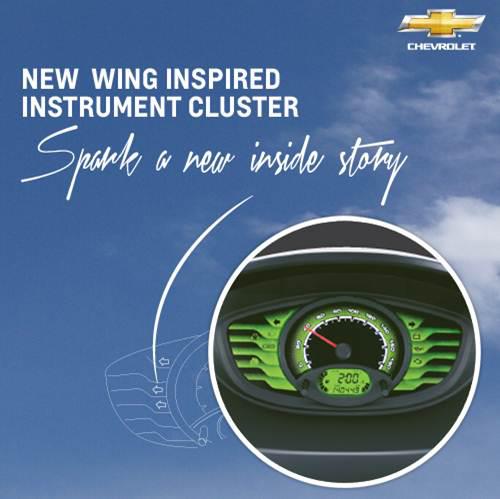 Chevrolet Spark facelift Facebook teaser revised instrument cluster