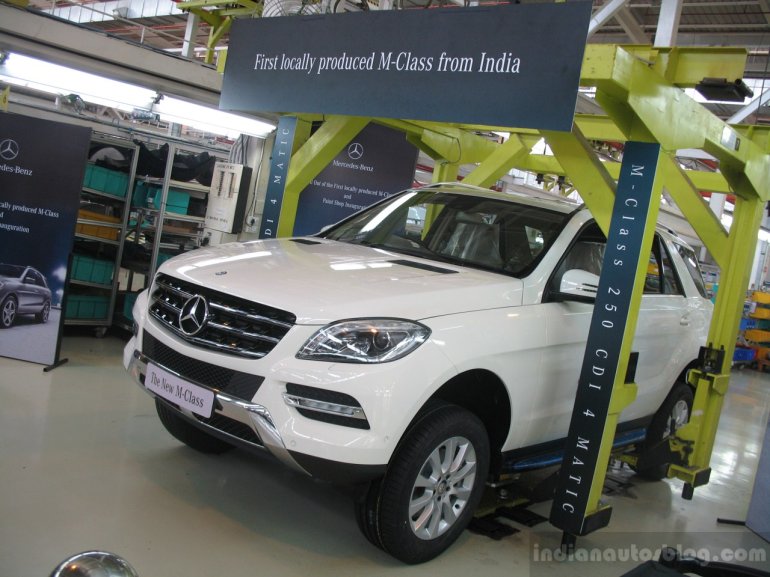 Mercedes ML250 CDI start of production Chakan, Pune