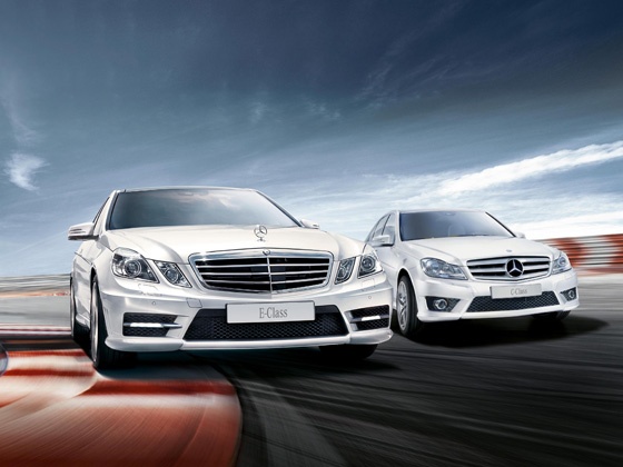 Mercedes C and E class sport editions