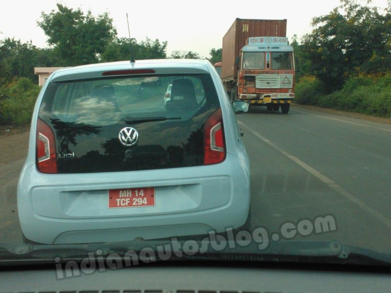 VW Up! Spy pictures Rear tail lamps