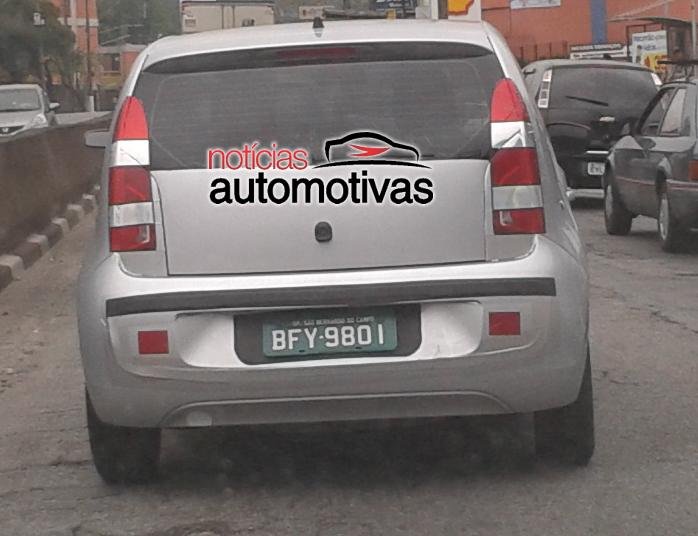 Volkswagen Up test mule Brazil rear