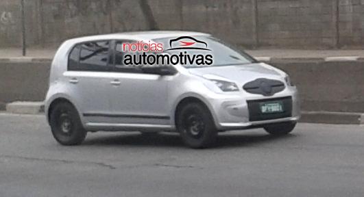 Volkswagen Up test mule Brazil side