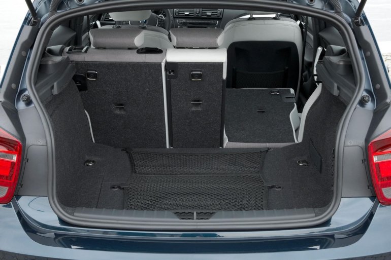 BMW 1 Series seats folded