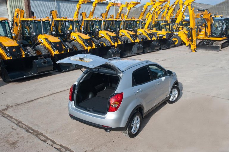 Ssangyong Korando CSX LCV rear hatch open