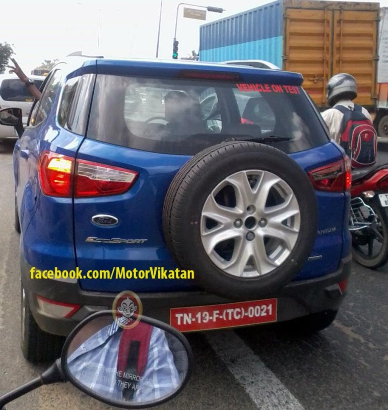 Ford EcoSport spyshot chennai