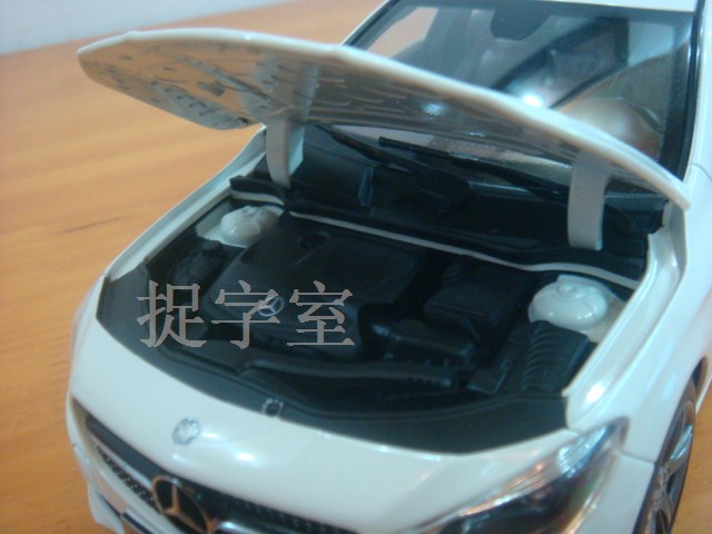 Mercedes CLA Class Diecast model hood ajar