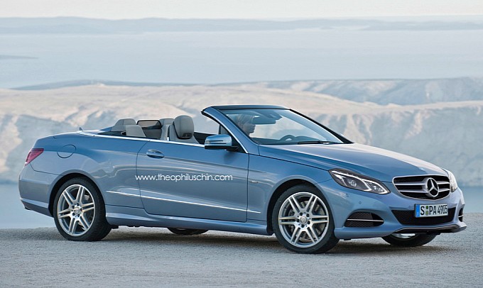 New Mercedes E Class Cabriolet front