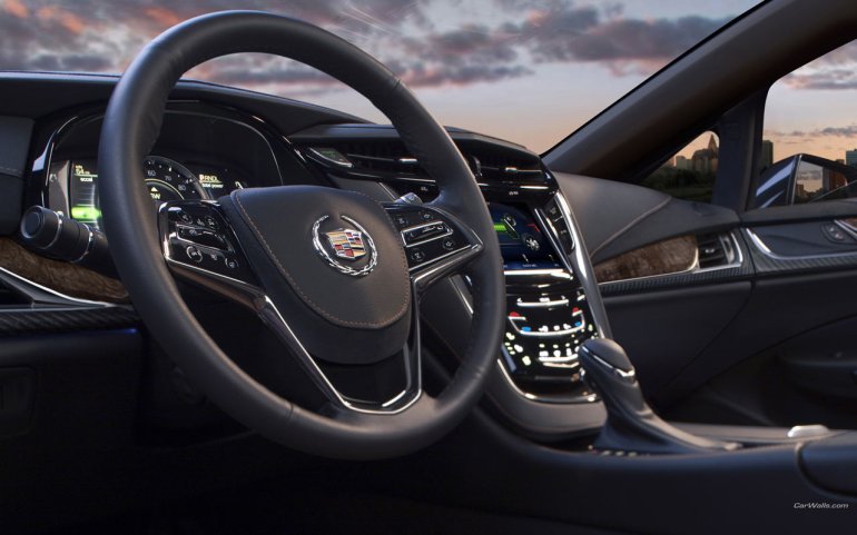 2013 Cadillac ELR steering wheel