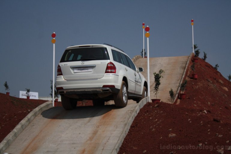 2013 Mercedes Benz Performance Drive - GL Class on the incline