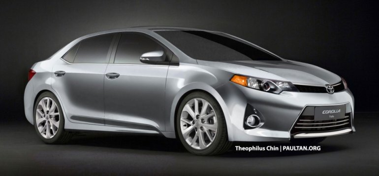 2014 Toyota Corolla rendering
