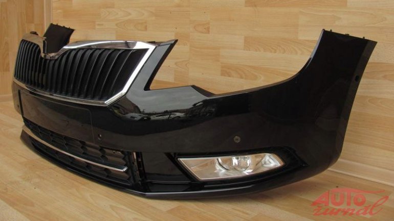Skoda superb facelift front bumper left