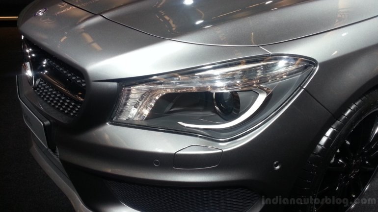Mercedes CLA Class live shots headlamps