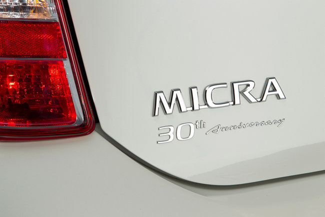 Nissan Micra 30th Anniversary special badge
