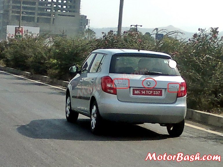 Skoda Fabia with updated logos