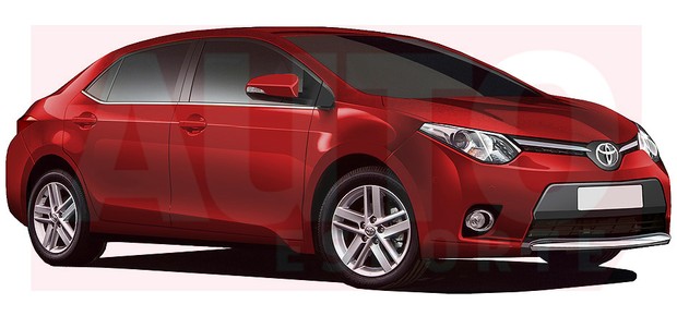 2014 Toyota Corolla front render