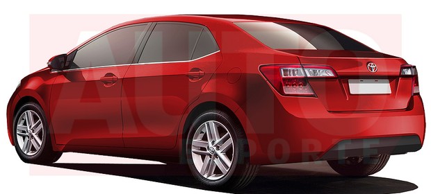 2014 Toyota Corolla rear render