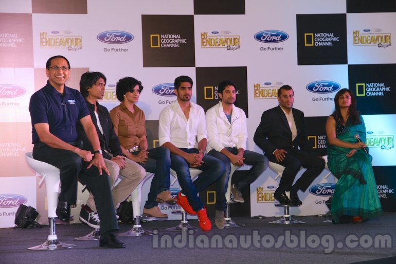 Ford Endeavour Alterrain Edition launch with Gul Panag, Vijender Singh and Chetan Bhagat