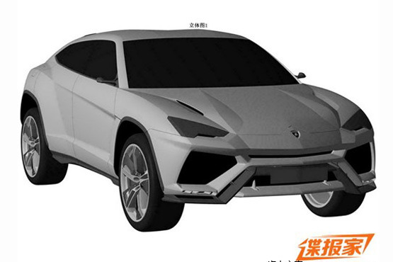 Lamborghini Urus patent leak front quarter