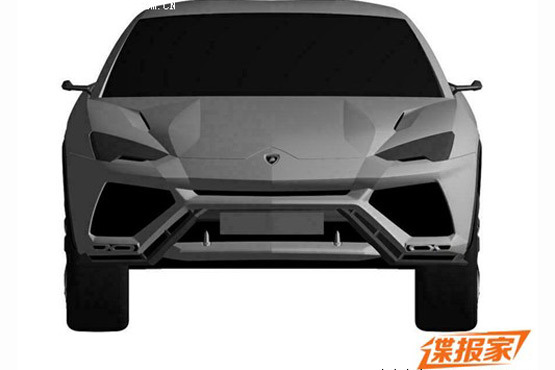 Lamborghini Urus patent leak front