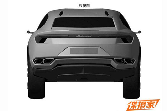 Lamborghini Urus patent leak rear