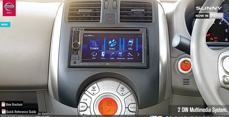 Nissan Sunny XV special edition touchscreen 2 DIN music system