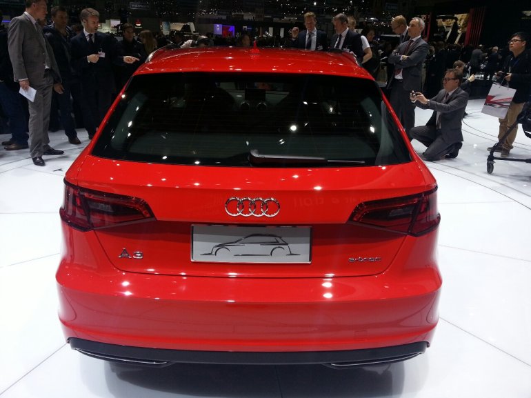 2013 Audi A3 ETRON rear profile