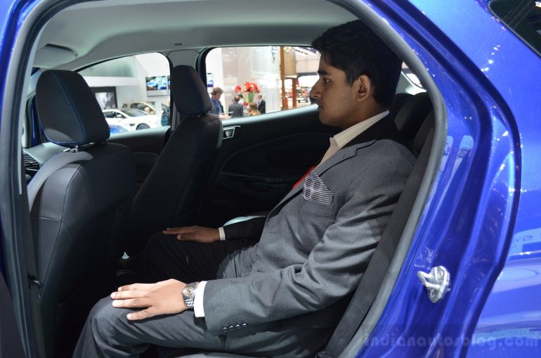Ford EcoSport rear legroom max
