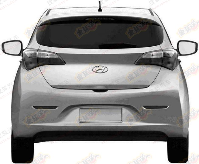 Hyundai HB20 patent leak China rear