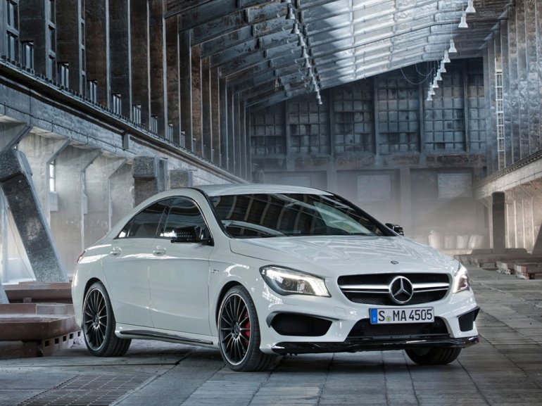 Mercedes CLA 45 AMG front right quarter