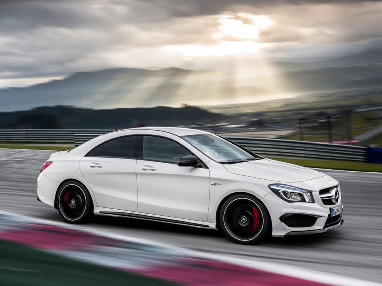 Mercedes CLA 45 AMG on the move