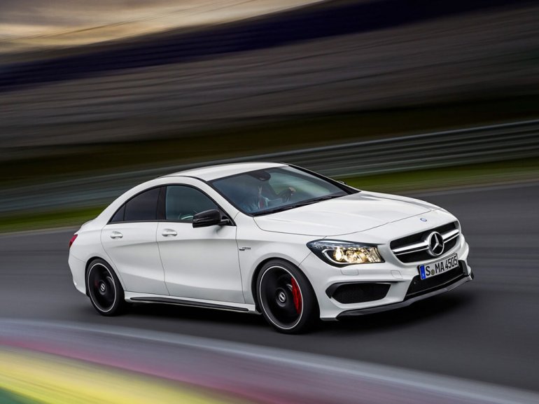 Mercedes CLA 45 AMG on track