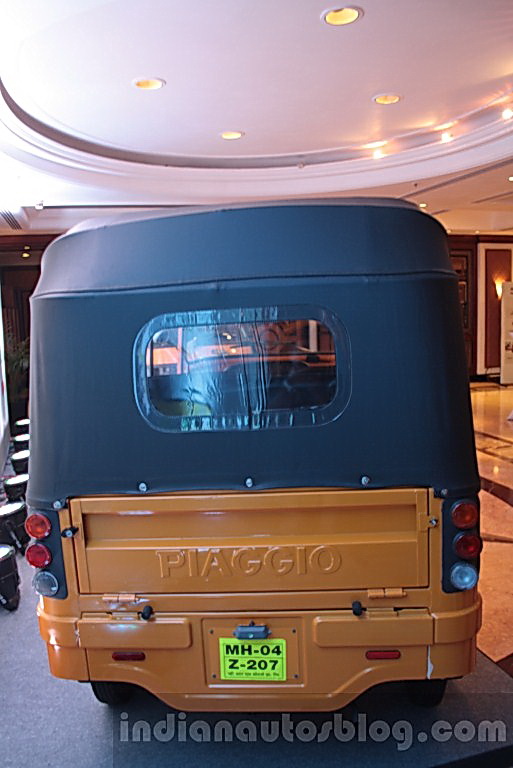 Piaggio Ape City yellow rear