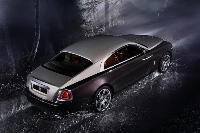 Rolls Royce Wraith top view rear