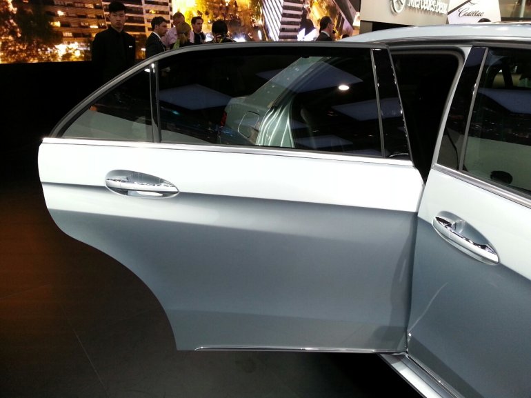 Mercedes Benz E LWB rear door size the 2013 Auto Shanghai