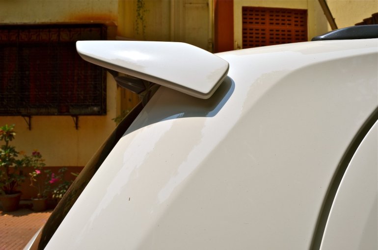 Rear spoilers of the Toyota Liva TRD Sportivo