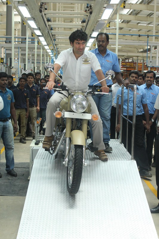 Royal Enfield new plant oragadam first bike