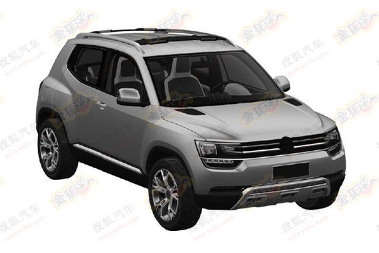 VW Taigun chinese patent leak front quarter