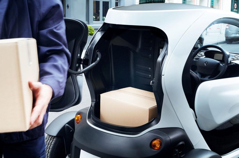 Loading bay of the Renault Twizy Cargo