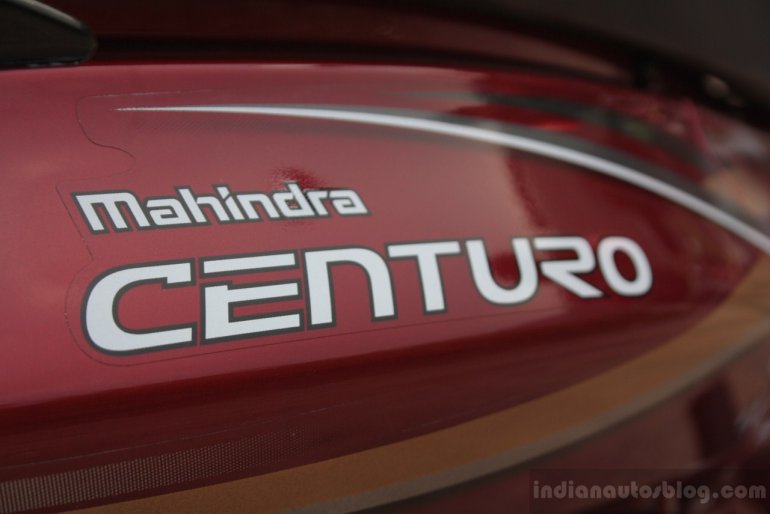 badge of of the Mahindra Centuro