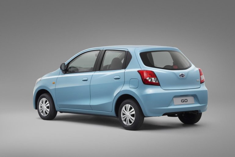 Datsun Go rear three quarters official image