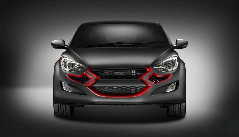 Front fascia of the DC Hyundai Elantra