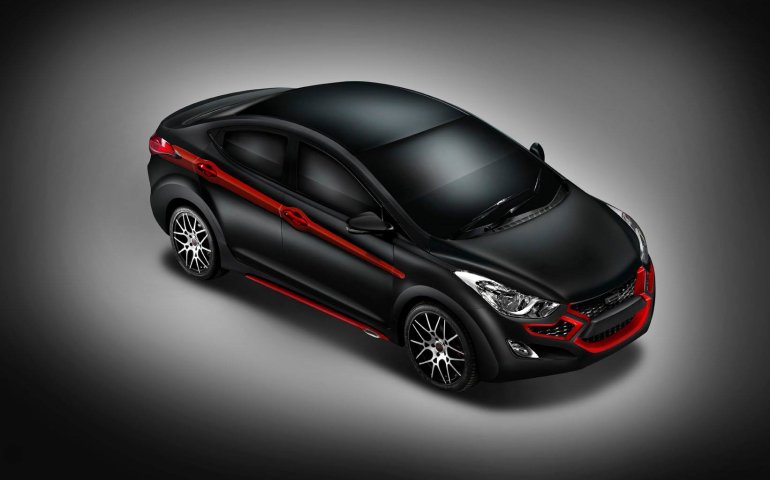 Front three quarters of the DC Hyundai Elantra