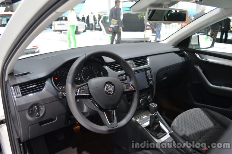 Interior of the 2014 Skoda Octavia GreenLine