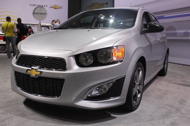 Chevrolet Sonic RS front three quarters