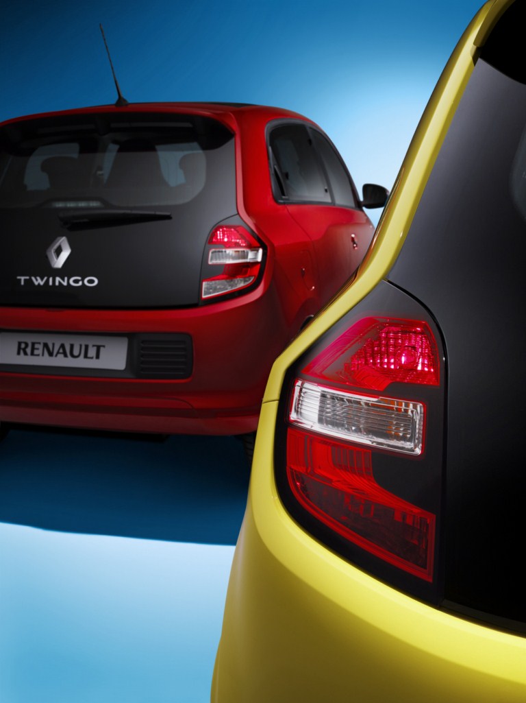 Renault Twingo variants taillight press shot