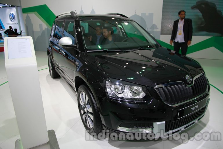 Skoda Yeti facelift at Auto Expo 2014